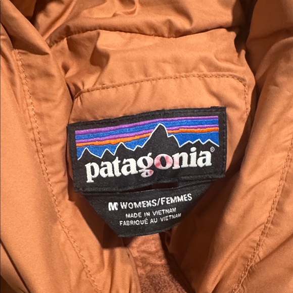 Patagonia Silent Down Jacket Women's Orange Puffer 700 Down Jacket - Picture 9 of 16